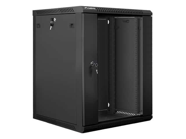 Szafa wisząca jednosekcyjna Lanberg WF01-6615-10B (15U, 769x600x600 mm, czarna)