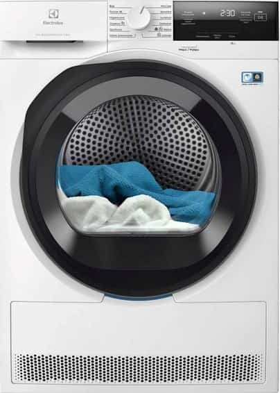 Suszarka ELECTROLUX EW7DX385AP z pompą ciepła, 8kg, klasa E, 66dB, SensiCare, DelicateCare (OUTLET)