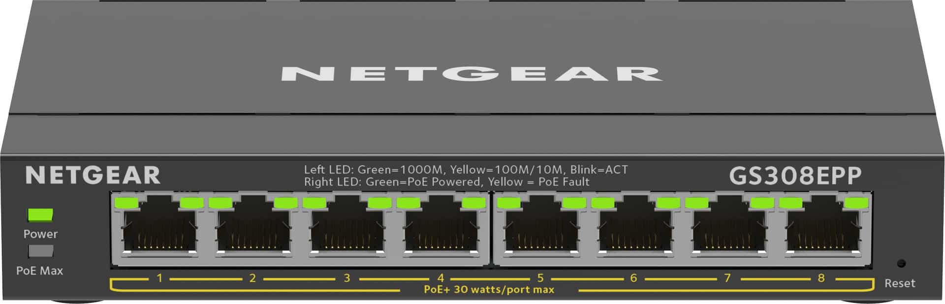 Switch Netgear GS308EPP-100PES 8-portowy PoE 123W Niezarządzany