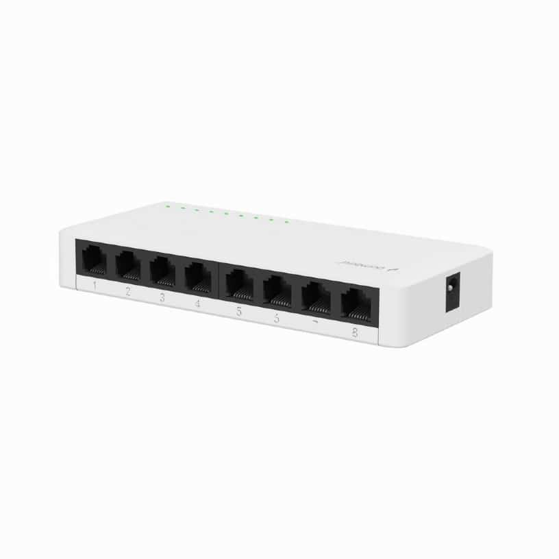 Switch biurkowy Gembird Gigabit LAN 8-portowy 10/100/1000 Mbps biały