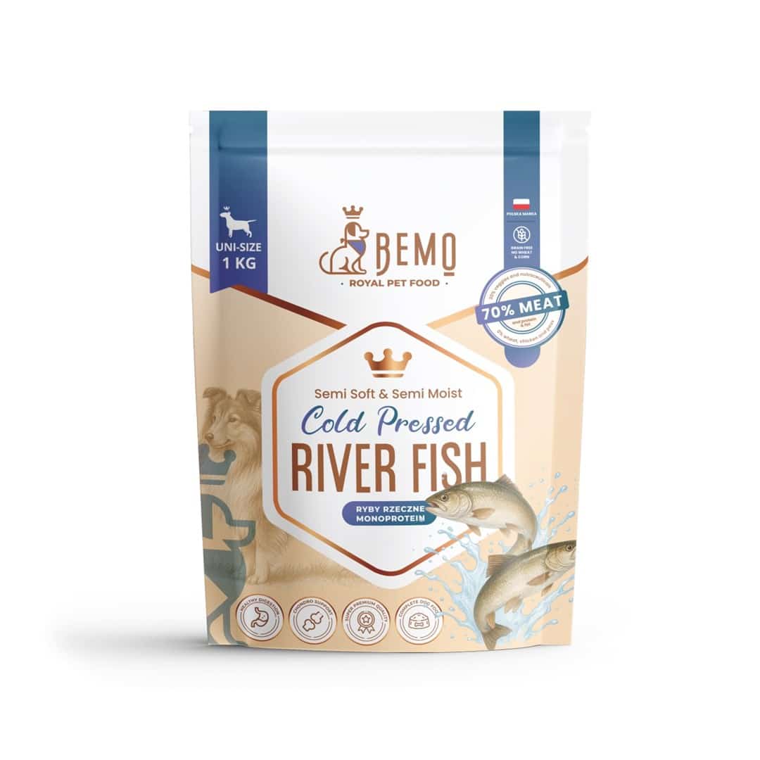 Karma sucha dla psa Bemo Cold Pressed River Fish 1kg