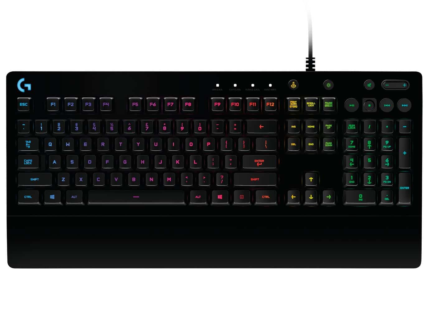 Klawiatura Logitech  920-008093 (mechaniczna; USB 2.0; (US); kolor czarny) (OUTLET)