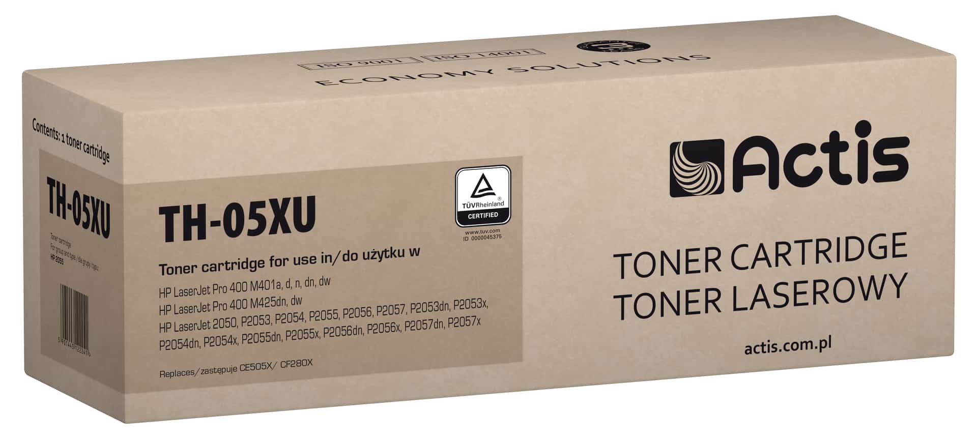 Toner Actis TH-05XU do drukarek HP, czarny, 7200 stron