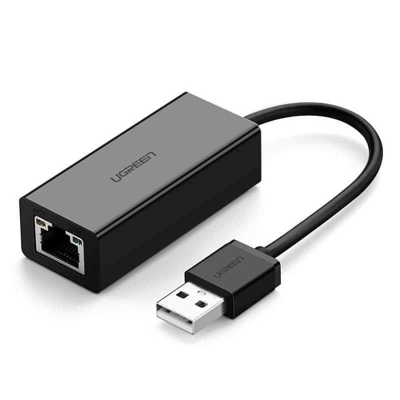 Adapter sieciowy Ugreen CR110 USB-RJ45, czarny