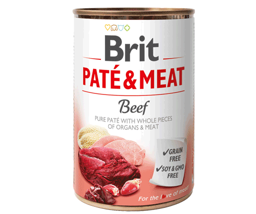 BRIT PATÉ & MEAT - Wołowa puszka 400g