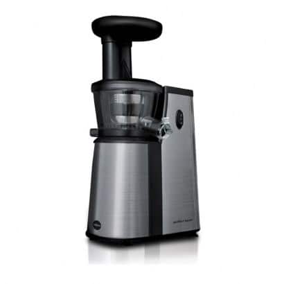 ELDOM WYCISKARKA WOLNOOBROTOWA PJ400 400W SREBRNO-CZARNA ,ŚLIMAK BPA FREE 80 [OBR./MIN] — zdjęcie 1 z 8
