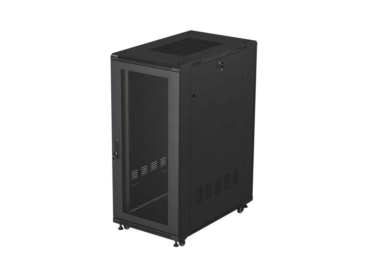 LANBERG SZAFA STOJĄCA RACK 19" 27U 600X1000 CZARNA — zdjęcie 1 z 8