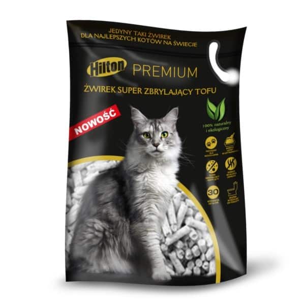 HILTON Tofu Super zbrylający - żwirek dla kota - 5 l /2,5 kg (WYPRZEDAŻ)