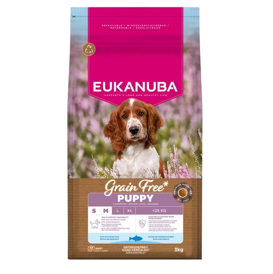 Karma dla psa EUK PUP & JR SM/MED, 3 kg (Outlet)