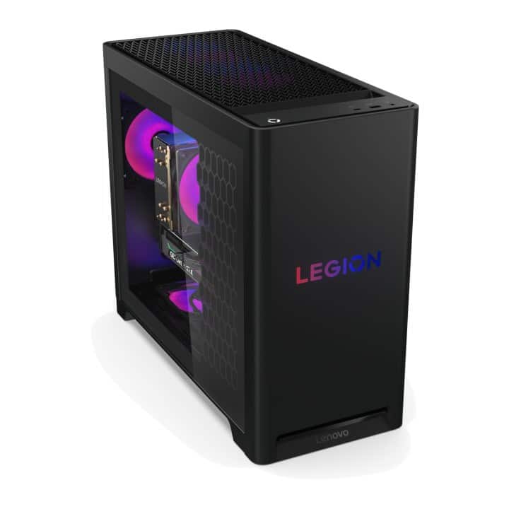 Lenovo Legion T5 30AGB10 Ryzen 5 7600 32GB DDR5 5600 SSD1TB GeForce RTX 5070 12GB WLAN+BT Win11 Eclipse Black — zdjęcie 1 z 8