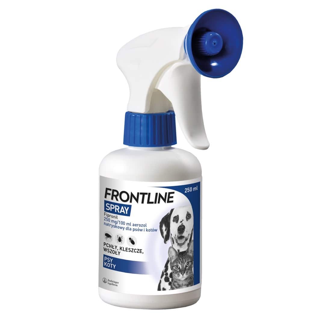 Frontline Spray przeciw pchłom i kleszczom - dla psów i kotów - 250 ml — zdjęcie 1 z 4