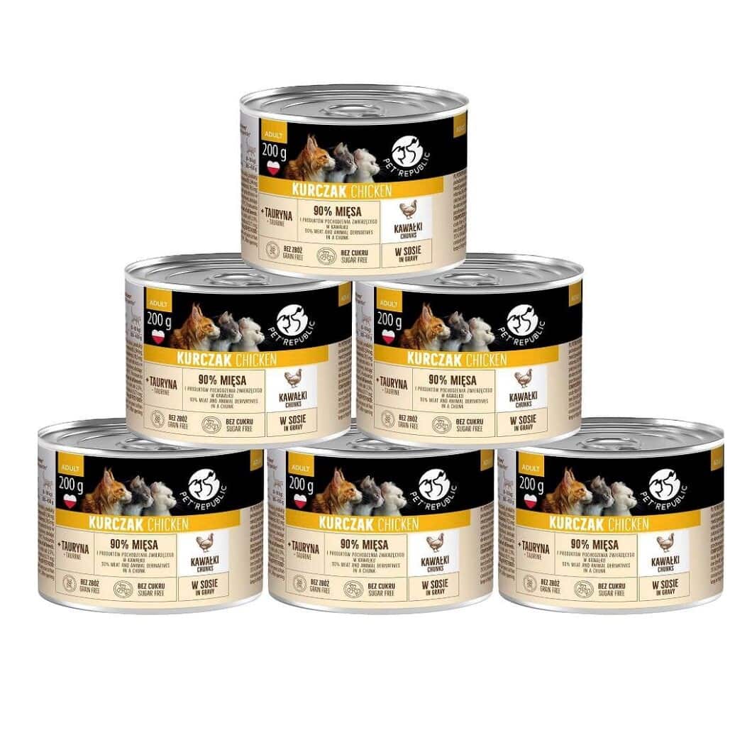 PetRepublic Adult kurczak kawałek sos mokra karma dla kota 10x200g — zdjęcie 1 z 2