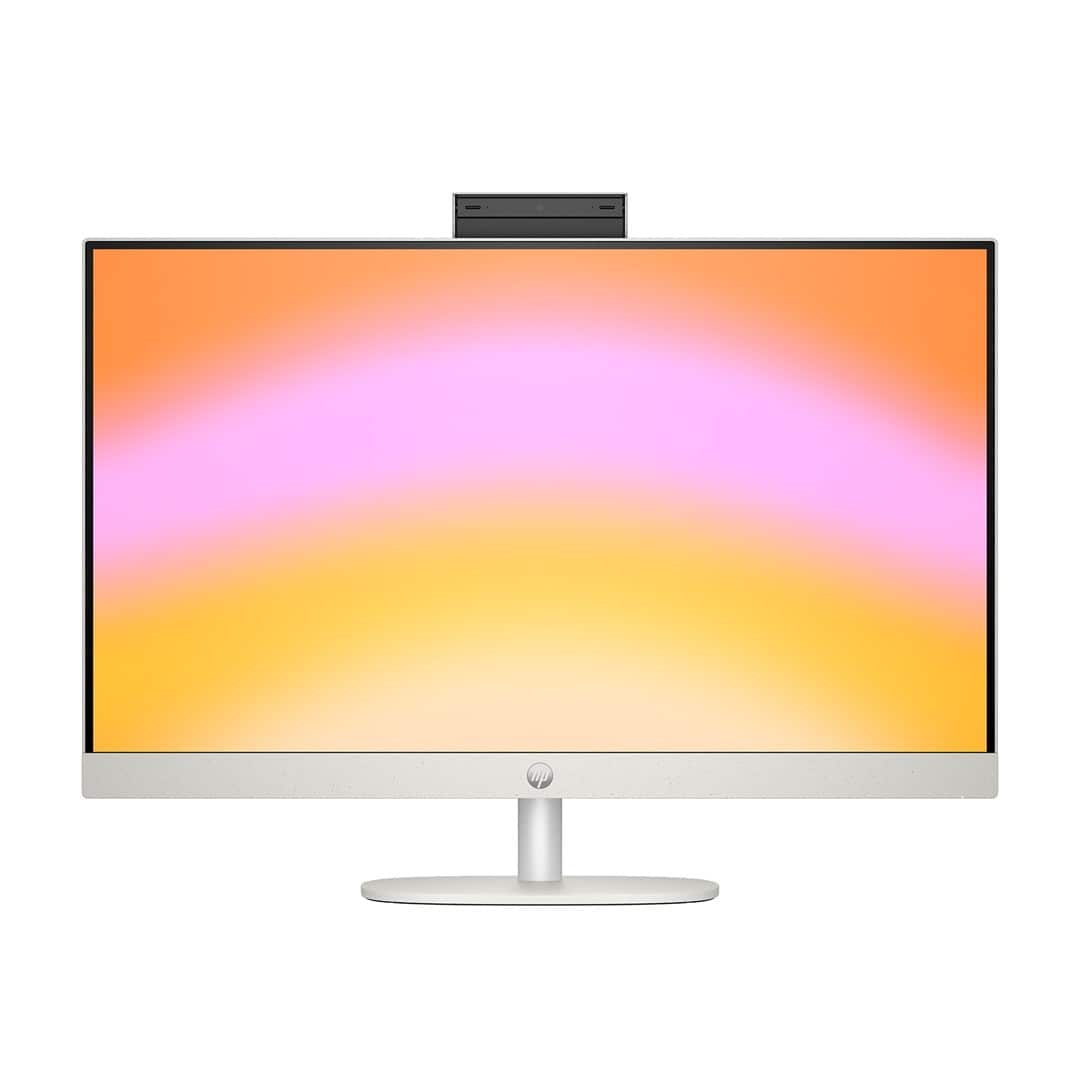 HP AiO 27-cr0204nw Ryzen 7 7730U 27.0"FHD IPS 300nits AG 16GB DDR4 3200 SSD512 Radeon Vega 8 LAN Cam1080p+IR NoOS Shell White Shell White 2Y — zdjęcie 1 z 8