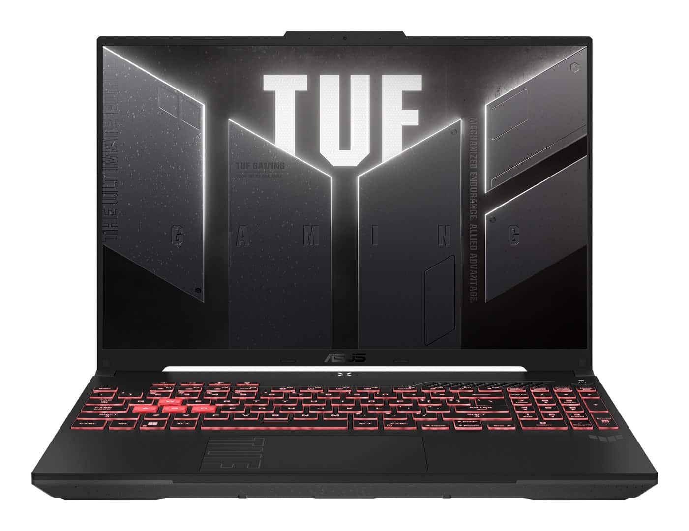 ASUS TUF Gaming A16 FA607NUQ-RL014 Ryzen 7 170 16.0"FHD+ 144Hz Value IPS-level AG 16GB DDR5 4800 SSD512 GeForce RTX 4050 6GB LAN Cam720p 56WHrs NoOS Aluminum Mecha Gray — zdjęcie 1 z 6