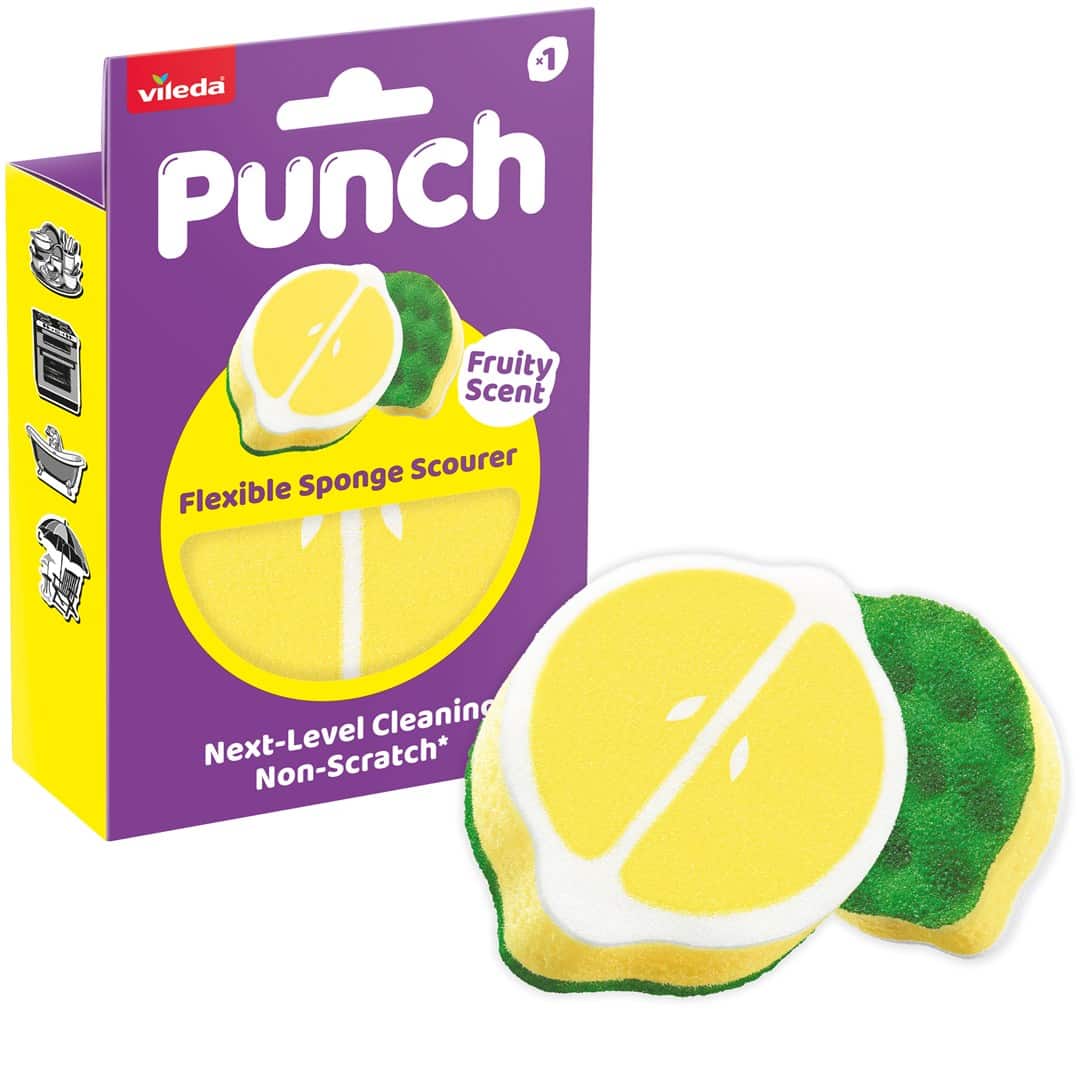 Zmywak Vileda Punch Elastyczny Cytryna 1 szt. — zdjęcie 1 z 5