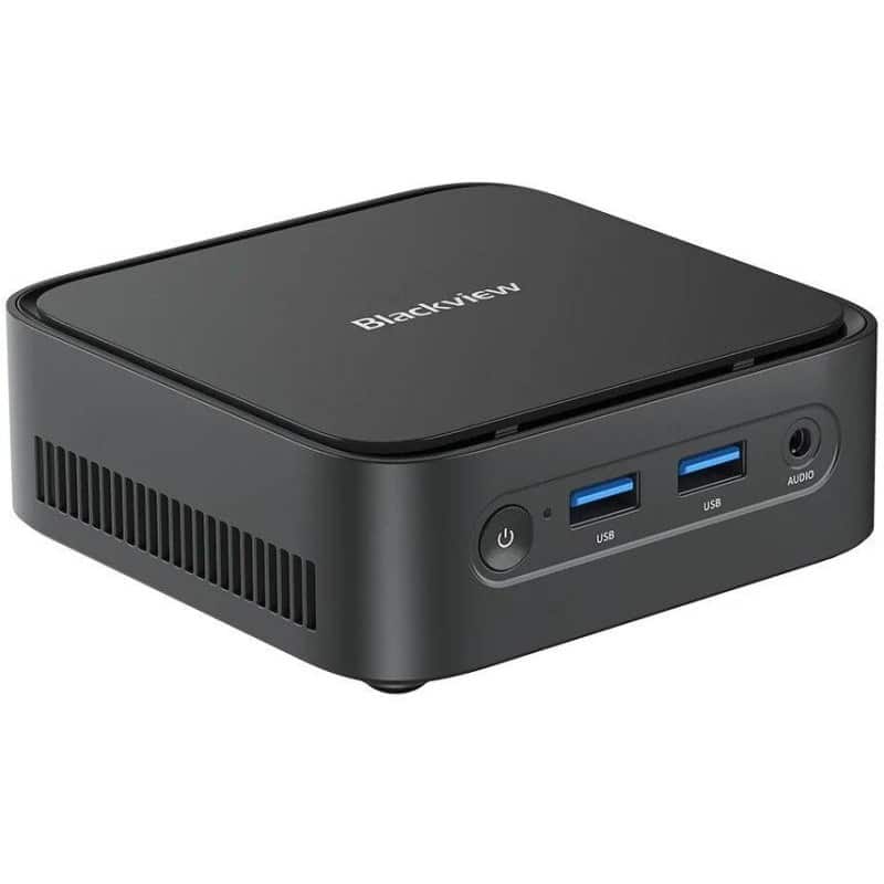 Komputer Barebone Blackview MP50 z procesorem AMD Ryzen 5 3500U, 16GB RAM, 512GB SSD, Windows 11 Pro, czarny — zdjęcie 1 z 4