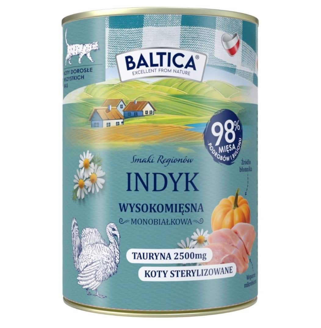 Mokra karma dla kota dorosłego BALTICA, Indyk, 400g — zdjęcie 1 z 2