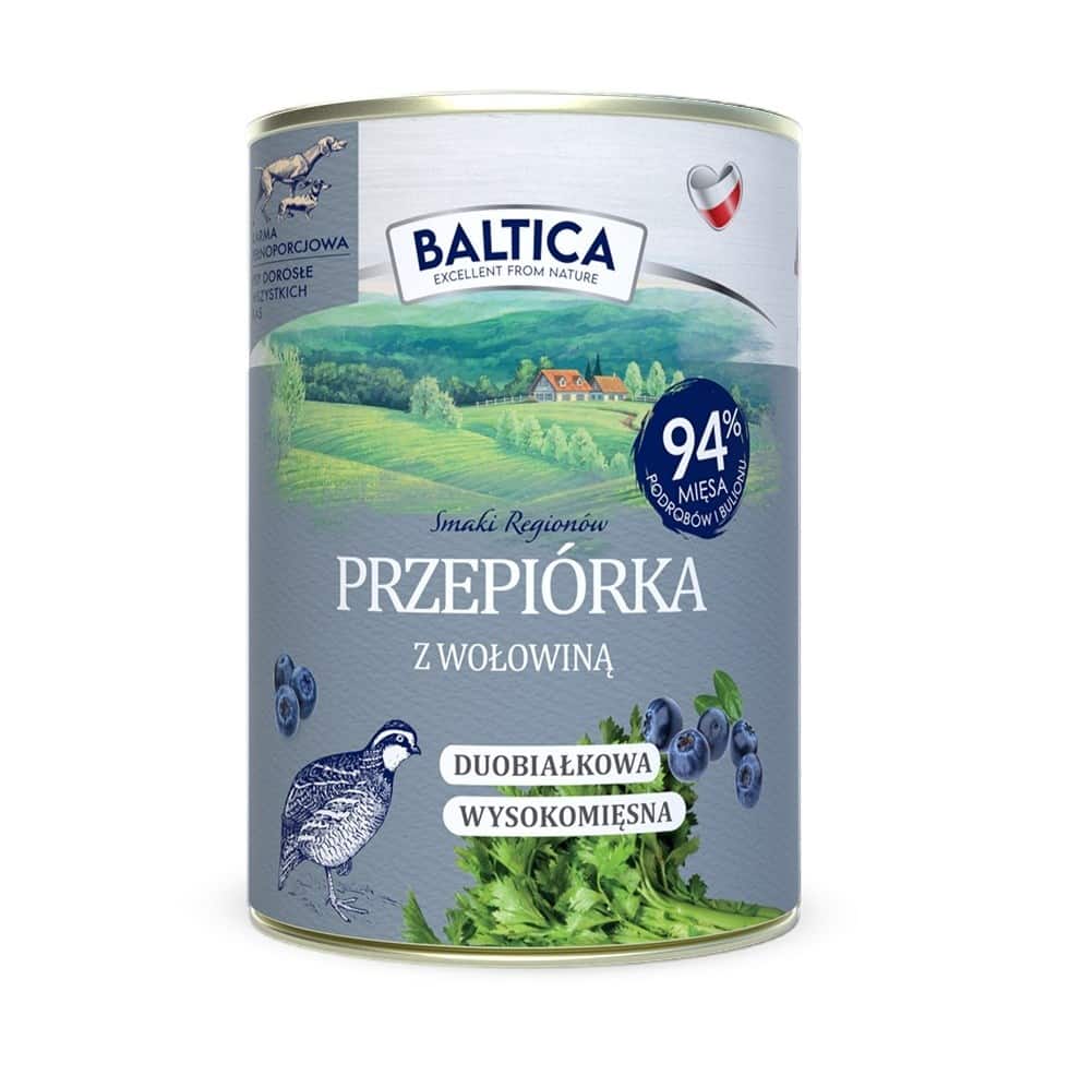 Karma mokra BALTICA SMAKI REGIONÓW Przepiórka z wołowiną 400g