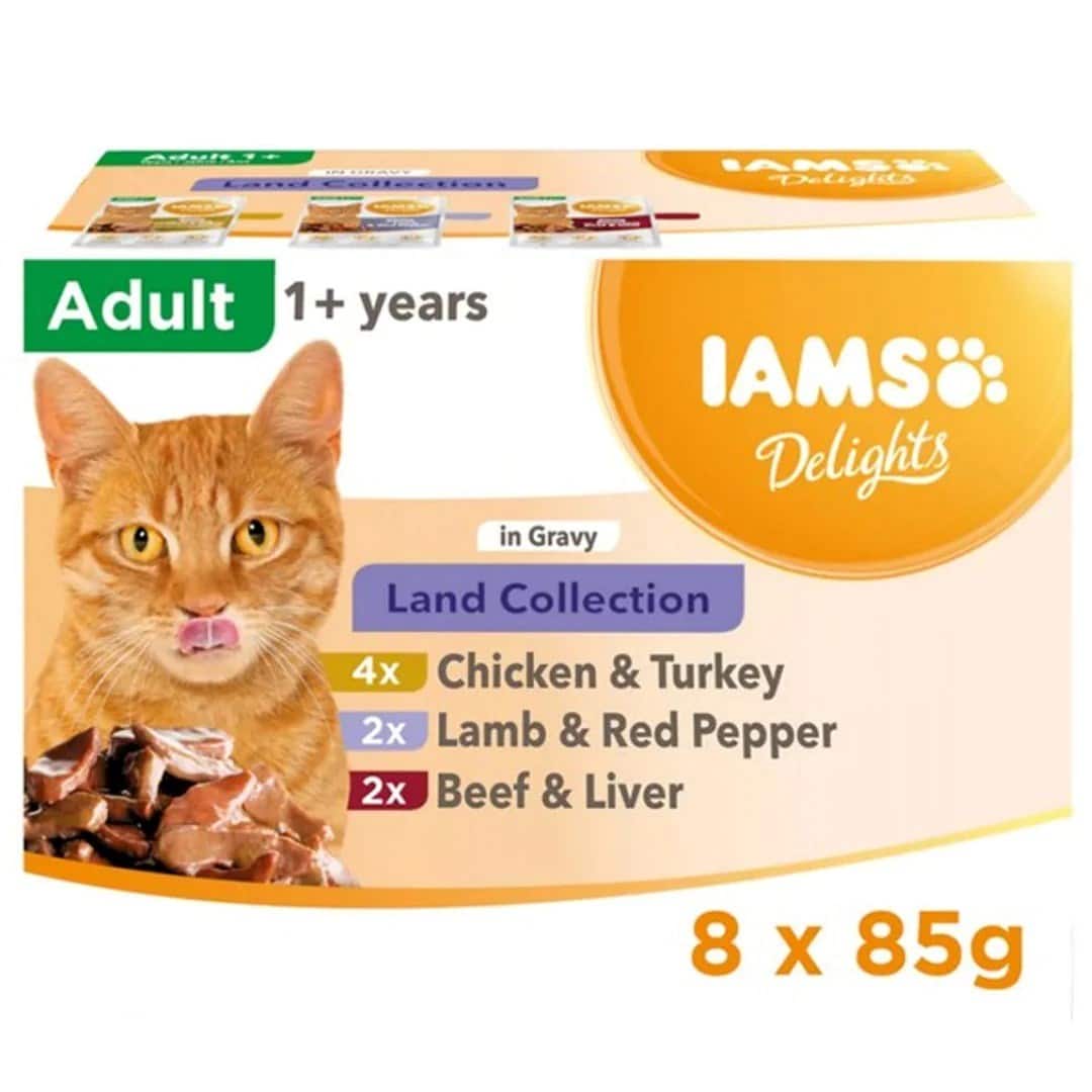 Karma mokra IAMS Delights Land Collection w sosie 8x85g