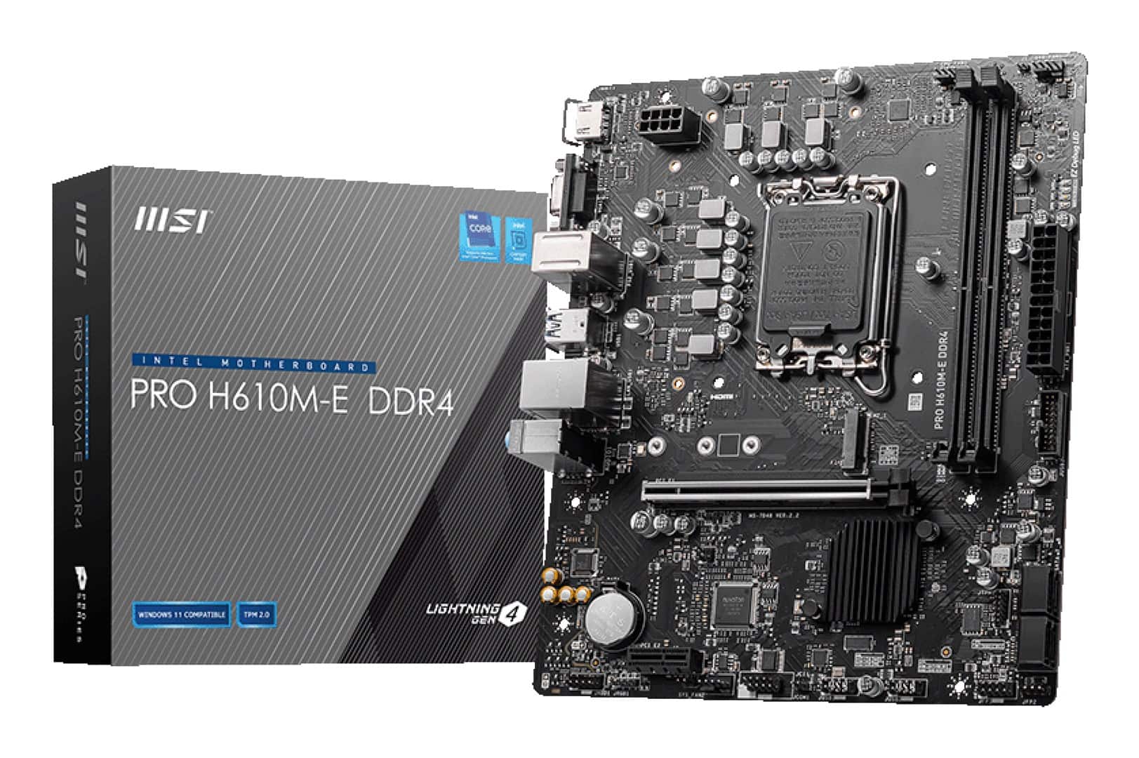 Płyta główna MSI PRO H610M-E DDR4 (WYPRZEDAŻ) — zdjęcie 1 z 5