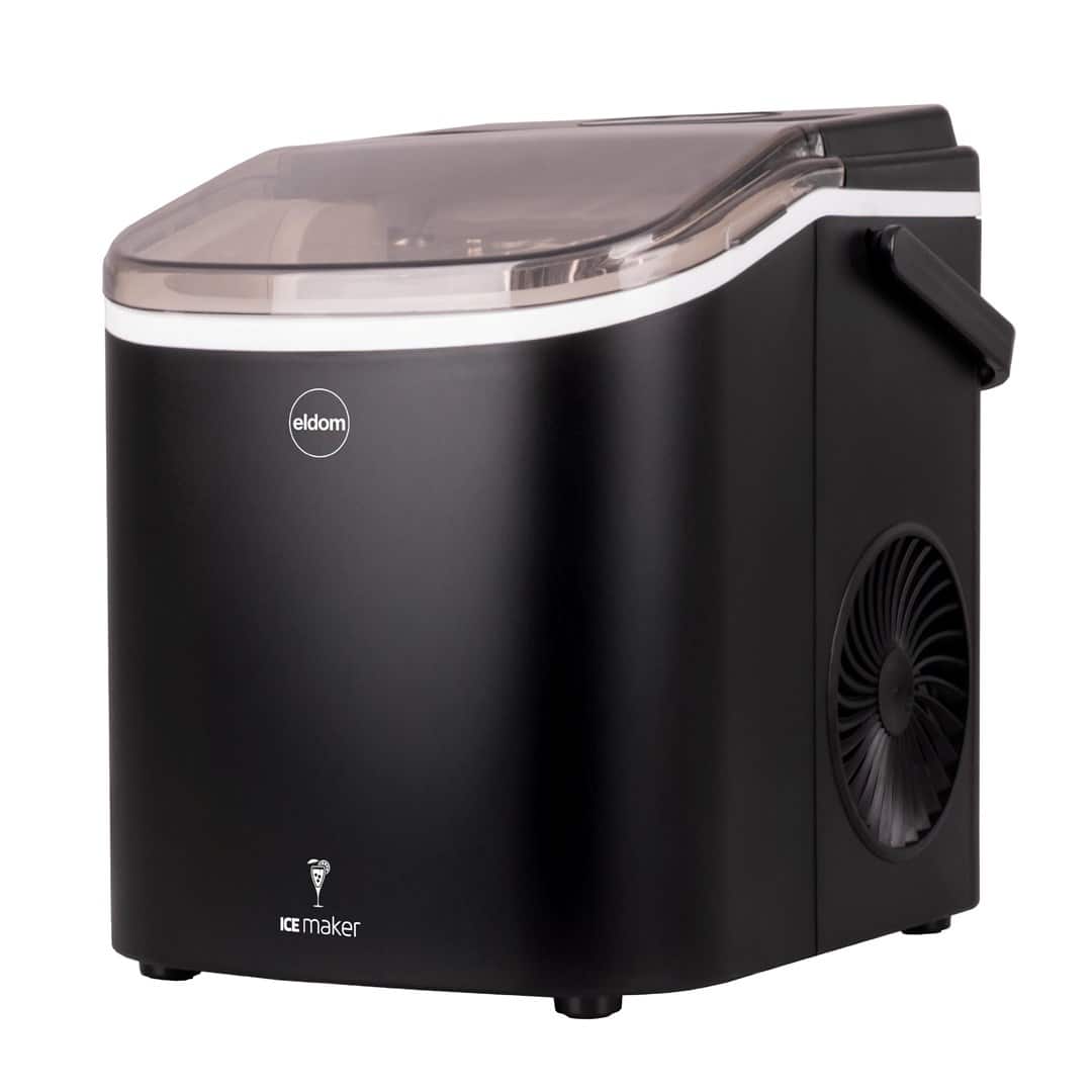 Kostkarka do lodu ELDOM KS230 Icealia, czarna, 12 kg lodu/24h, 9 kostek co 6-12 minut — zdjęcie 1 z 7