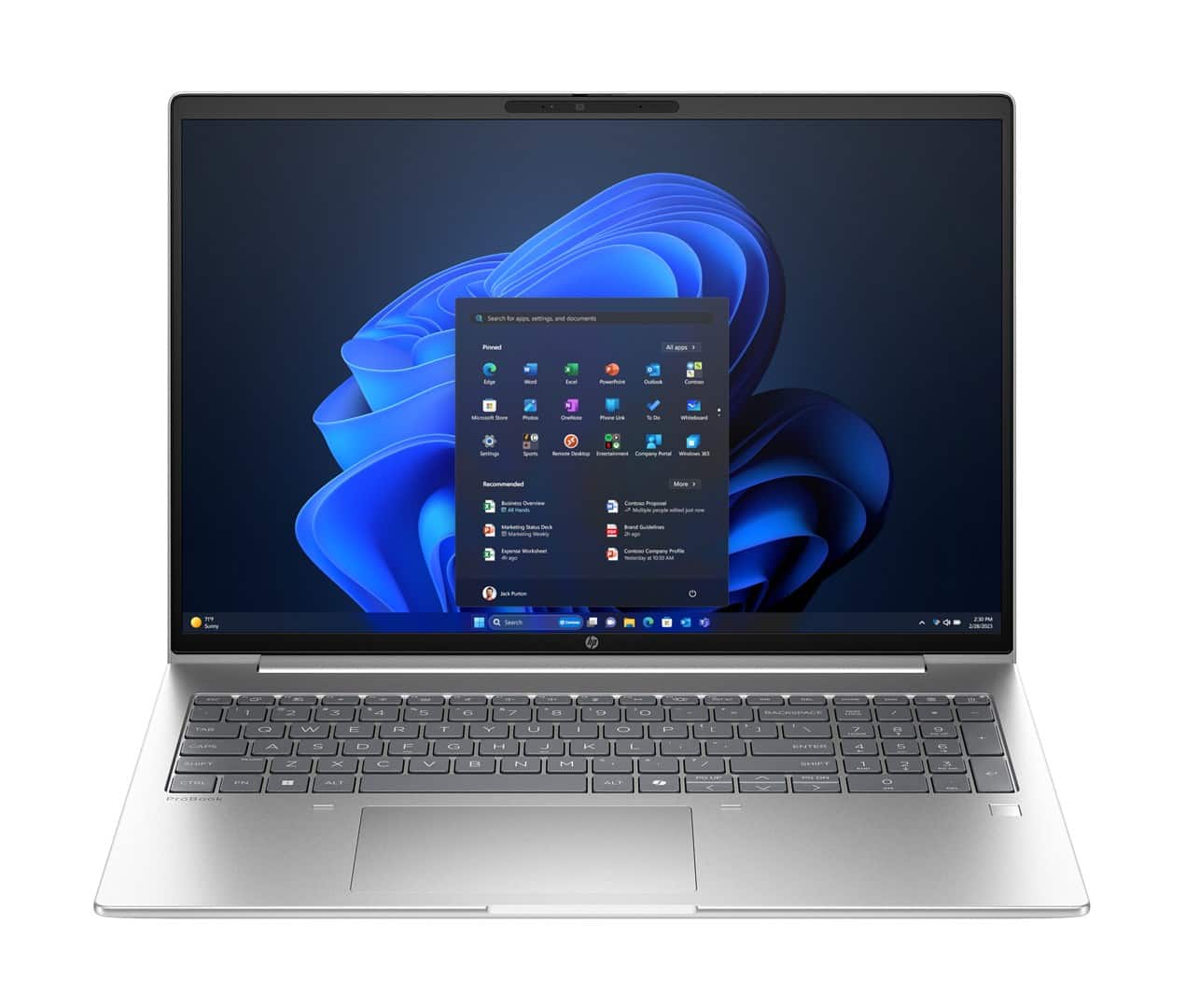 HP ProBook 4 G1ah Ryzen 5 220 16.0"WUXGA IPS 300nits AG 16GB DDR5 5600 SSD512 Radeon 740M Cam1080p 56Wh W11Pro Pike silver 3Y OnSite — zdjęcie 1 z 6