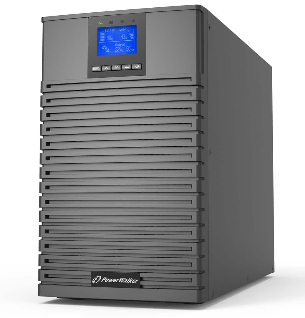 POWER WALKER UPS ON-LINE VFI 3000 ICT IOT PF1 1/1 FAZY, 3000VA, USB/RS232, 8X IEC C13 + 1X C19, C120EPO — zdjęcie 1 z 5