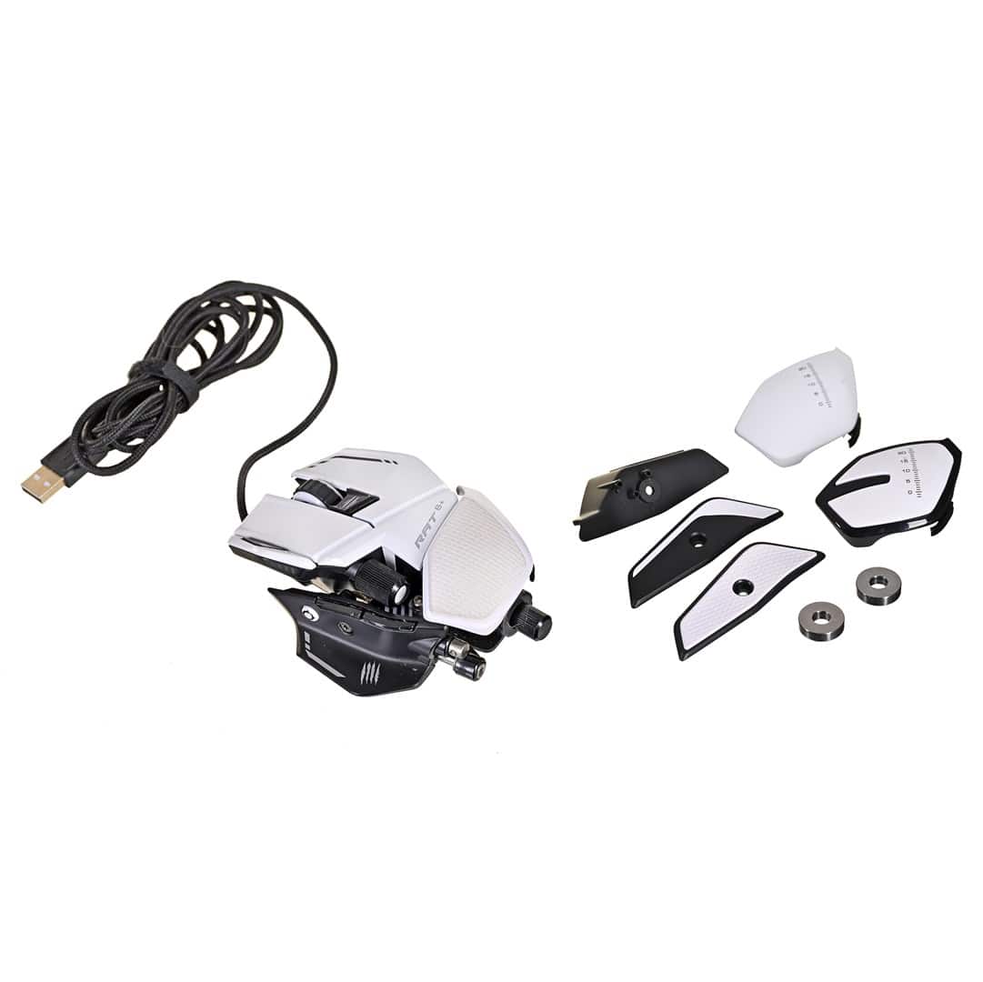 Mysz Mad Catz R.A.T. 8+ WHITE (OUTLET) — zdjęcie 1 z 8