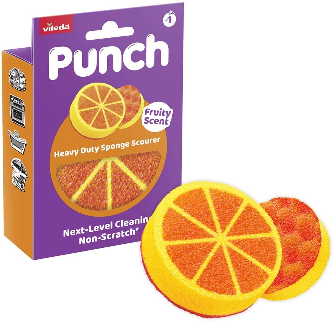 Zmywak Vileda Punch Mocny Pomarańcza 1 szt. — zdjęcie 1 z 5