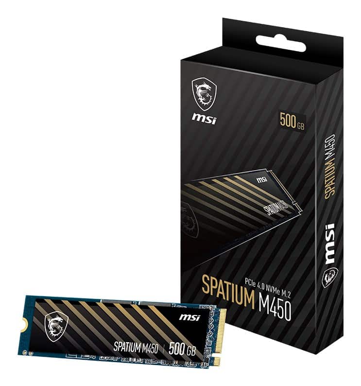 Dysk SSD MSI SPATIUM M450 PCIe 4.0 NVMe M.2 500GB — zdjęcie 1 z 5