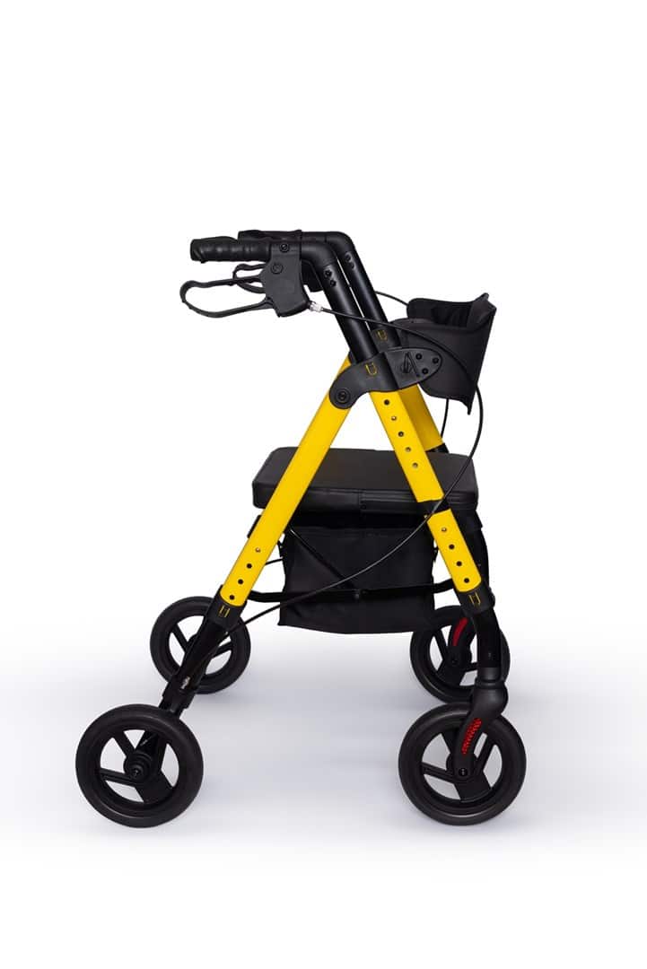 Chodzik rehabilitacyjny czterokołowy Marsylia, żółty, model RF-617/Ż, REHAFUND — zdjęcie 1 z 3