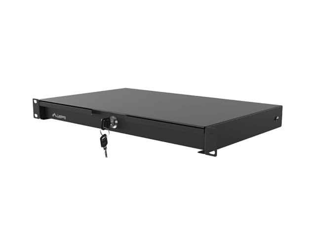LANBERG SZUFLADA DO SZAF 19" 1U 270MM CZARNA — zdjęcie 1 z 8