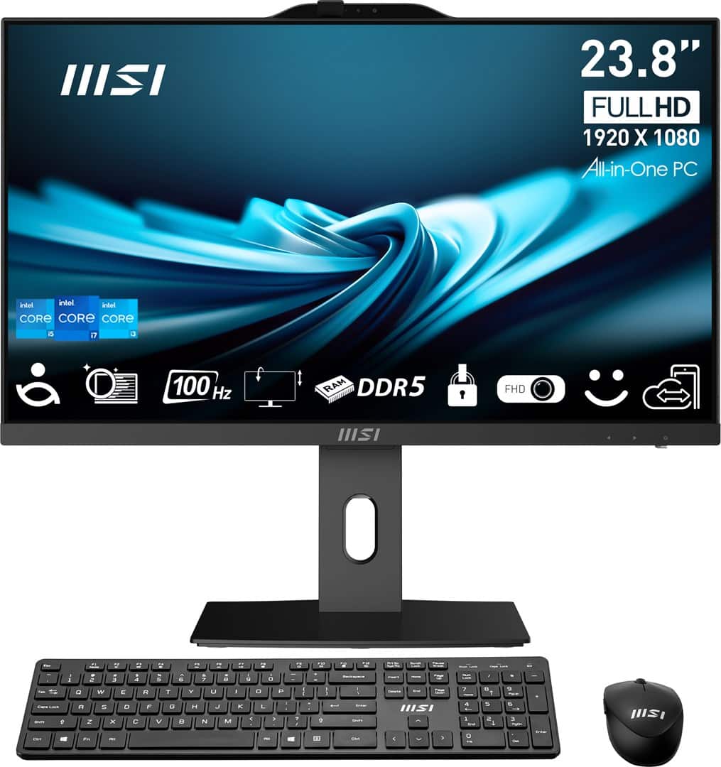 Komputer All-in-One MSI AIO PRO AP242P 14M-813EU z procesorem Intel Core i7-14700, 23,8-calowym ekranem IPS LED FHD, 16GB pamięci RAM, 1TB dyskiem SSD — zdjęcie 1 z 8