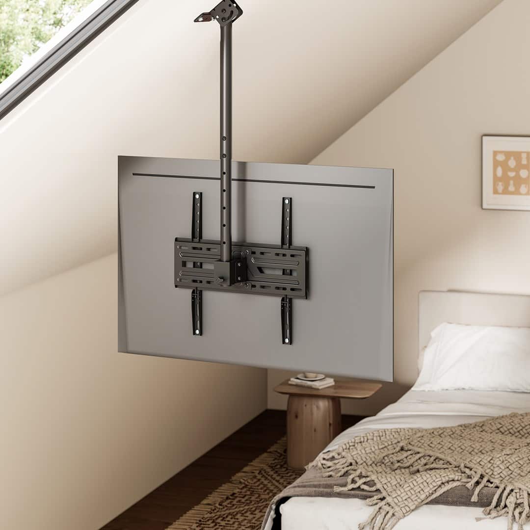 MACLEAN UCHWYT / WIESZAK SUFITOWY DLA TV, MAX. OBCIĄŻENIE 50KG, 37-75", MAX VESA 400X400 MC-175 — zdjęcie 1 z 8