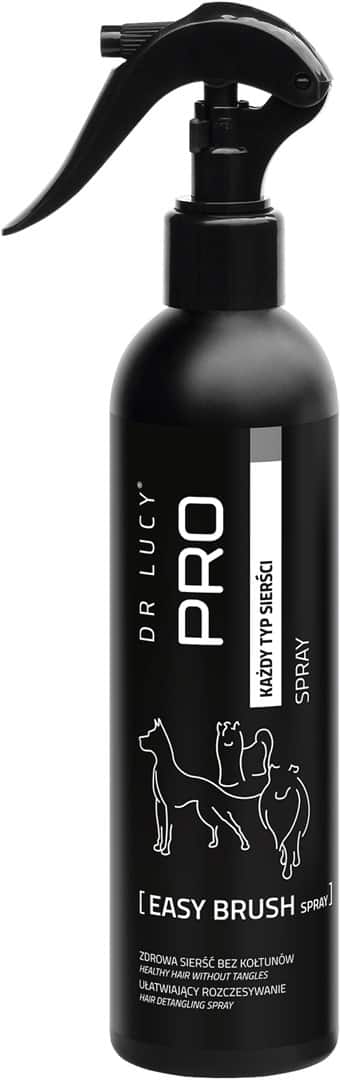 DR LUCY - PRO EASY BRUSH SPRAY 250 ML - SPRAY UŁATWIAJĄCY ROZCZESYWANIE SIERŚCI PSÓW I KOTÓW
