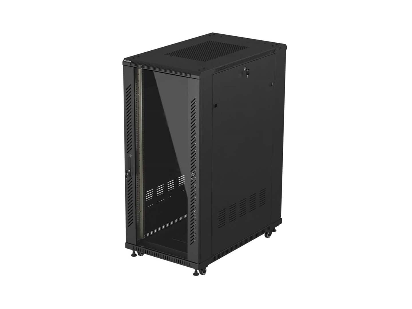 LANBERG SZAFA STOJĄCA RACK 19" 27U 600X1000 CZARNA — zdjęcie 1 z 8