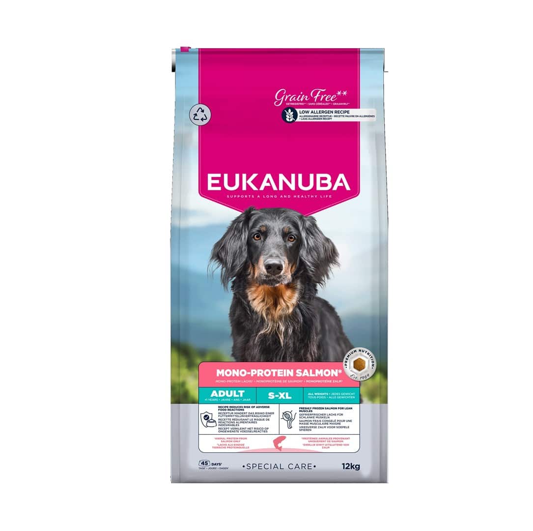 Eukanuba Special Care Mono-Protein Adult łosoś karma sucha dla psa 12kg (OUTLET)