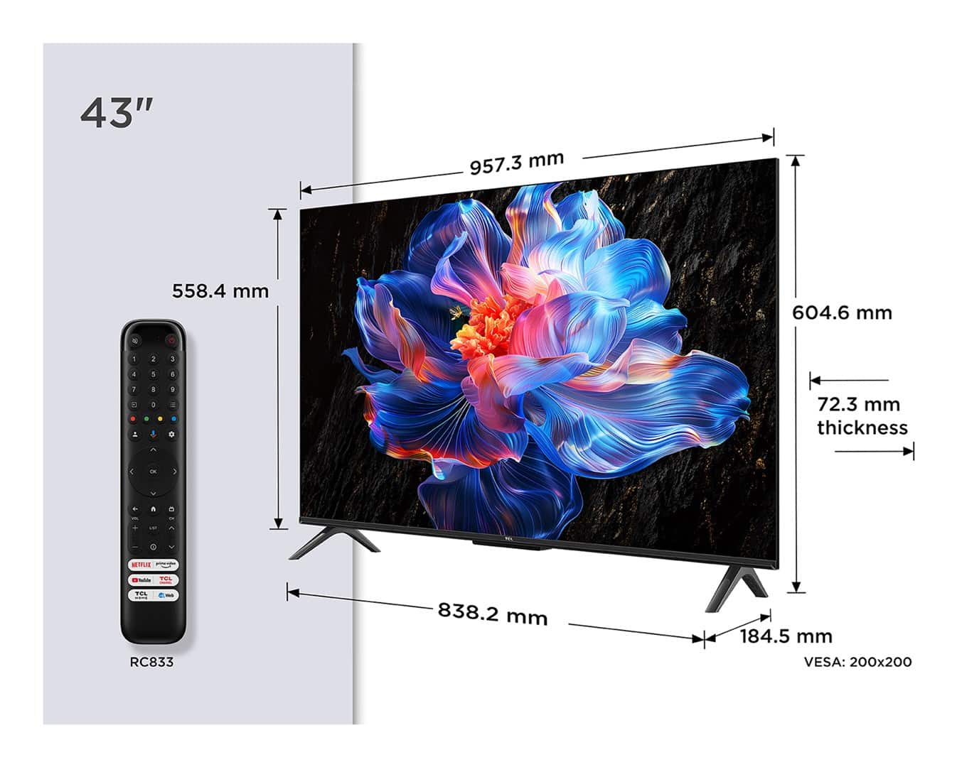 Telewizor 43" TCL 43P6K — zdjęcie 1 z 7