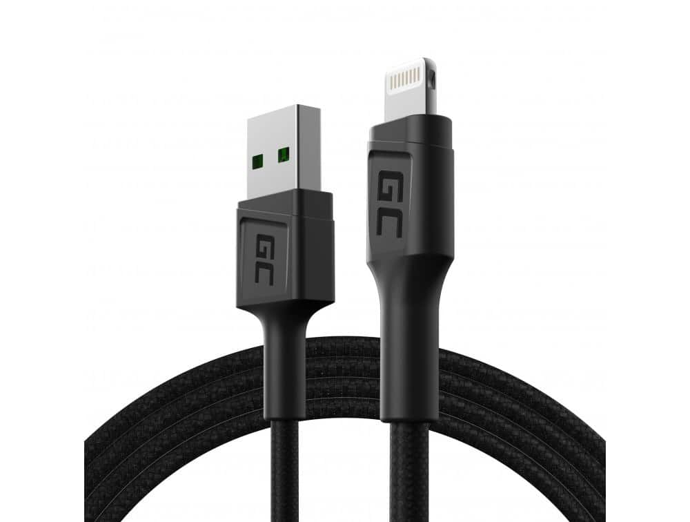 Kabel USB-A Lightning Green Cell PowerStream 120 cm, szybkie ładowanie
