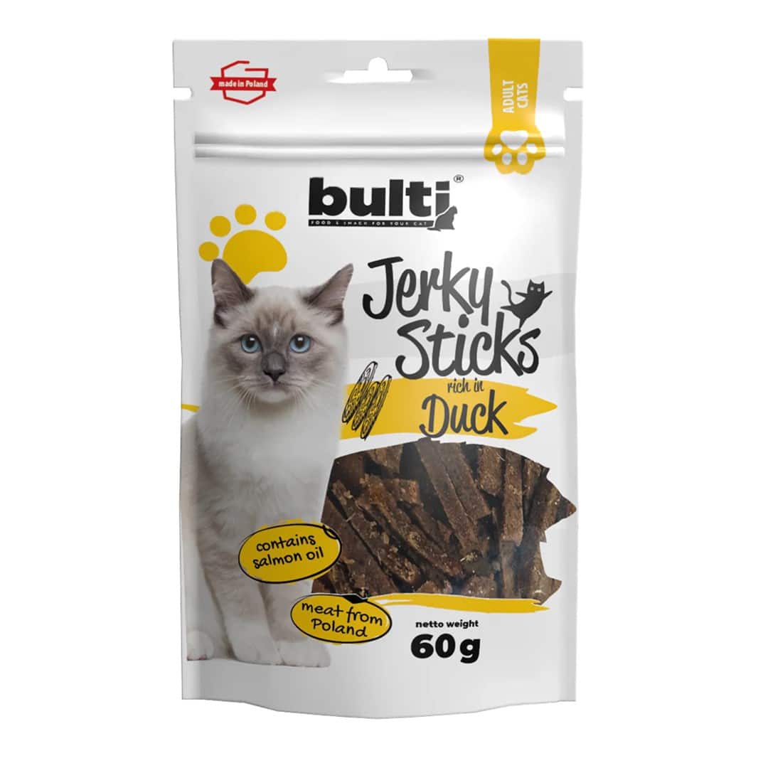 Przysmak dla kota BULTI Jerky Sticks z kaczką 60g — zdjęcie 1 z 2