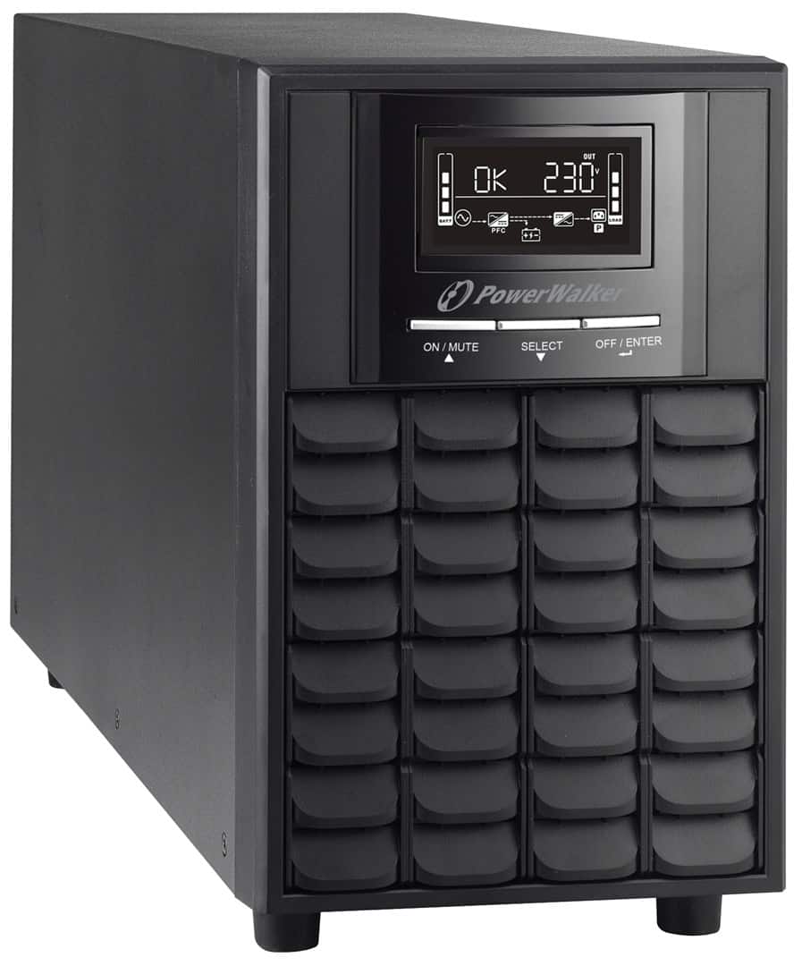 Zasilacz awaryjny Power Walker UPS Line-Interactive 3000VA, 3x 230V, USB, RS-232, wyświetlacz LCD, EPO — zdjęcie 1 z 5