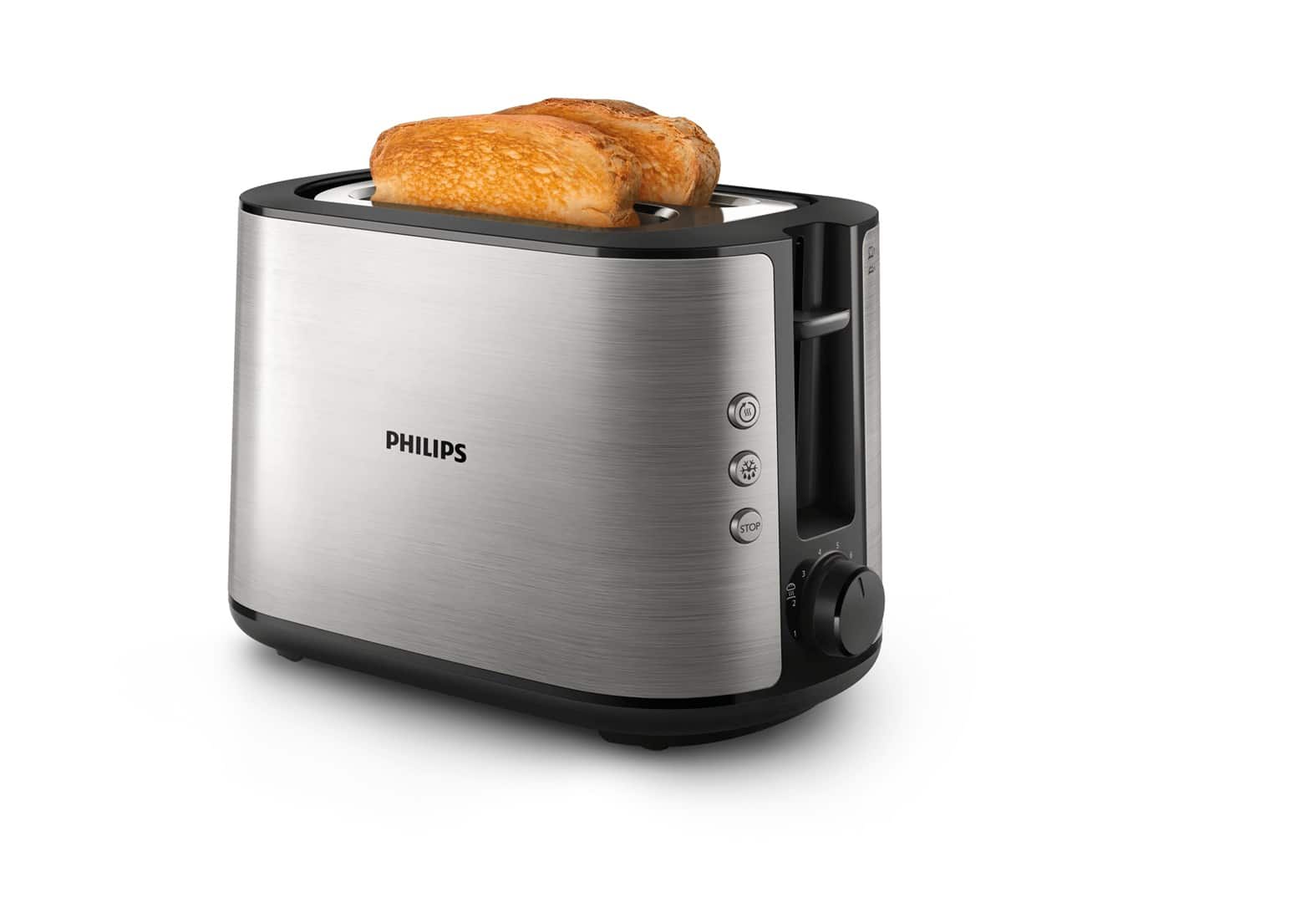 Toster Philips Viva Collection HD2650/90 (950W; kolor srebrny) — zdjęcie 1 z 4