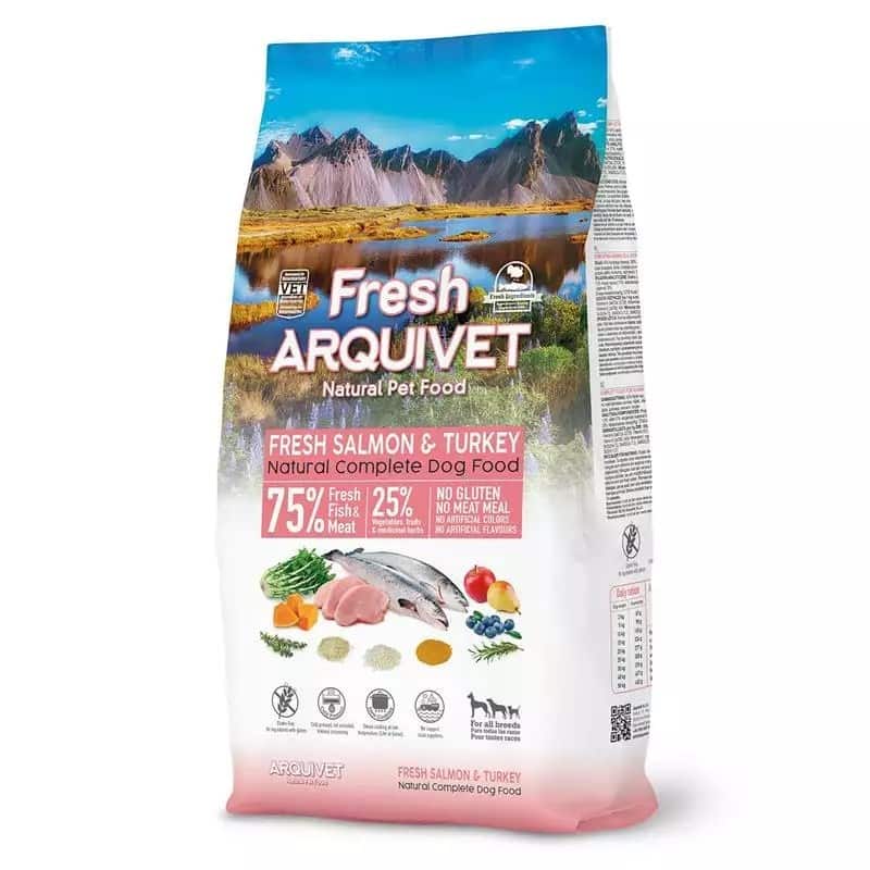 Wyprzedaż: Karma dla psa Arquivet Fresh - łosoś z indykiem, 10 kg — zdjęcie 1 z 2