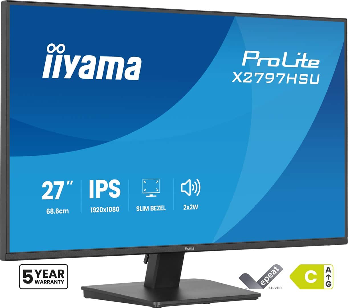 Monitor IIYAMA X2797HSU-B1 27" 120Hz LED — zdjęcie 1 z 8