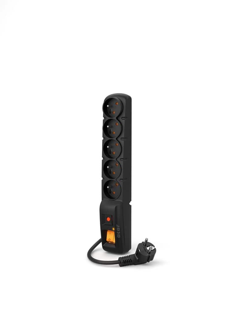 Listwa zasilająca Acar F5 (3m, czarna) — zdjęcie 1 z 2