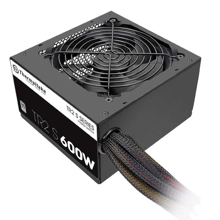 Zasilacz Thermaltake TR2 S 600W 80+ Single Rail DC-DC z płaskimi kablami - PS-TRS-0600NPCWEU-2 — zdjęcie 1 z 5