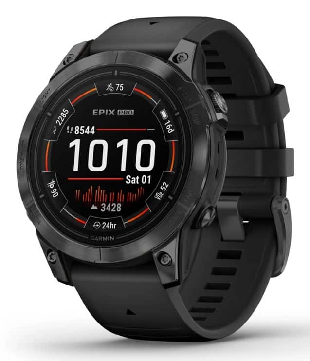 Zegarek sportowy Garmin Epix Pro (Gen 2) 47mm AMOLED, szary/czarny pasek (Wyprzedaż) — zdjęcie 1 z 8