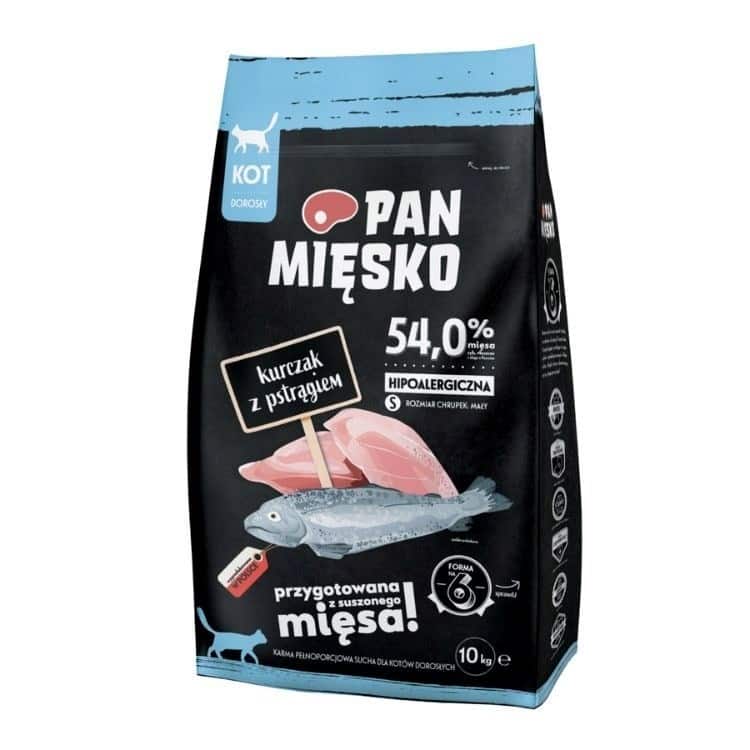 Karma sucha dla kota Pan Mięsko Kurczak z pstrągiem (dorosły) 10kg