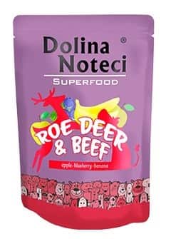 Mokra karma dla psa Dolina Noteci Superfood Sarna i Wołowina - 300 g