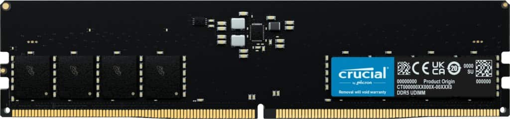 Pamięć RAM Crucial UDIMM 16GB DDR5 5600MHz PC5-44800